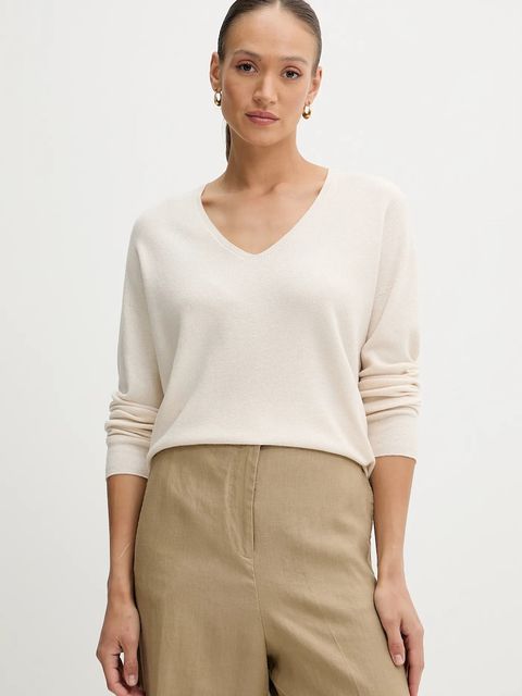 OUI sweter damski kolor beżowy 93708 - zdjęcie produktu nr 1