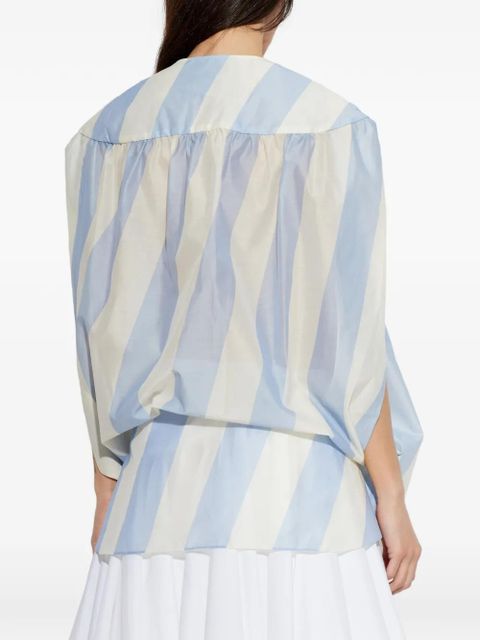 Jacquemus Berlingot striped minidress - Blue