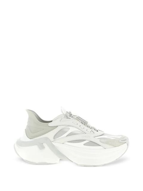 FENDI F-Light leather sneakers - White - zdjęcie produktu nr 1