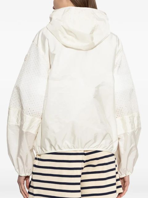 Moncler Perforated hooded jacket - Neutrals