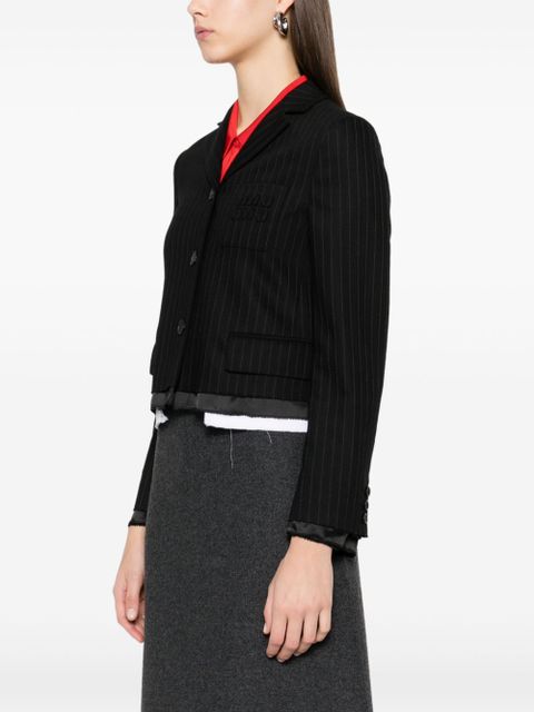 Miu Miu pinstriped jacket - Black - zdjęcie produktu nr 2