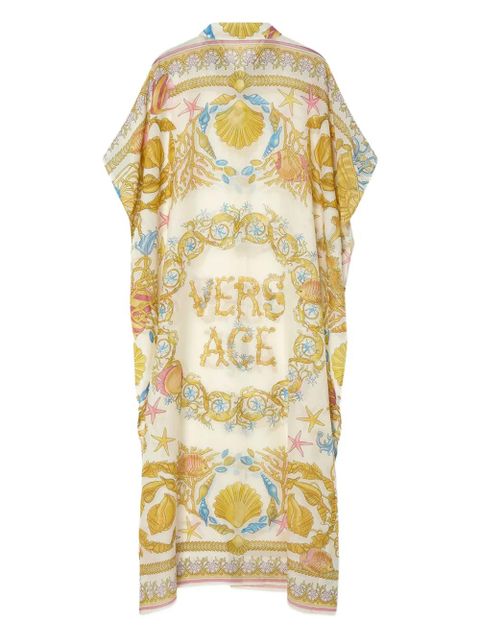 Versace Underwater Barocco cover-up dress - Gold