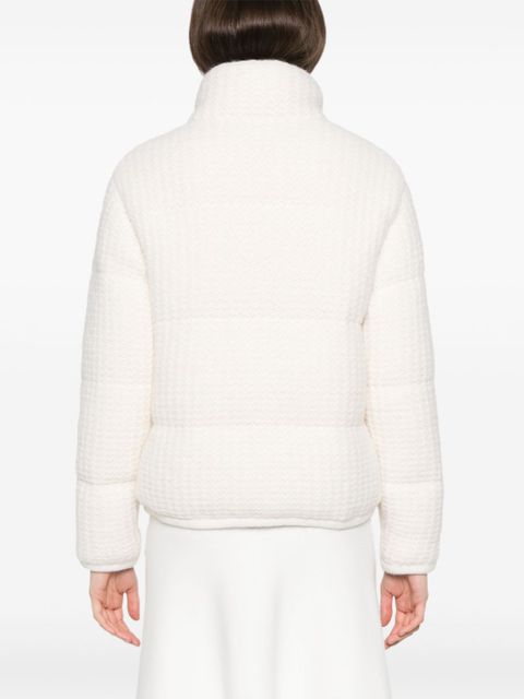 Moncler knitted puffer jacket - Neutrals