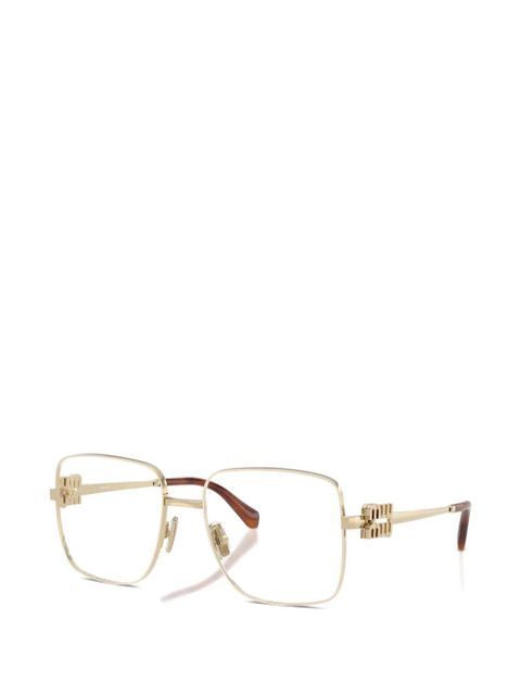 Miu Miu Eyewear square-frame glasses - Gold - zdjęcie produktu nr 2