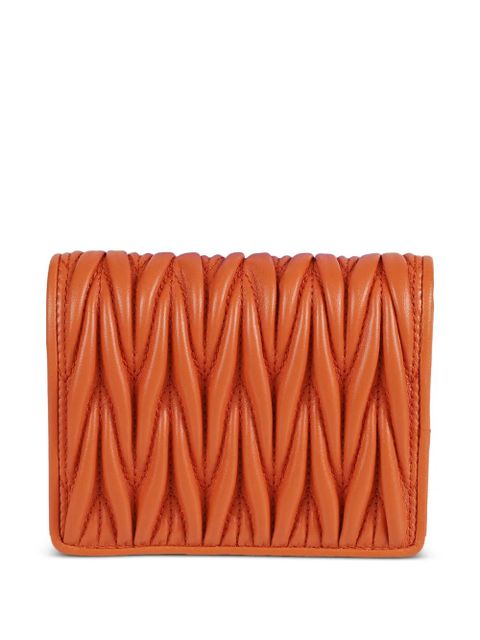 Miu Miu matelassé logo wallet - Orange - zdjęcie produktu nr 2