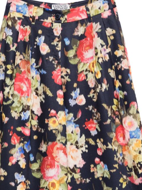 Essentiel Antwerp Jazzy floral trousers - Blue