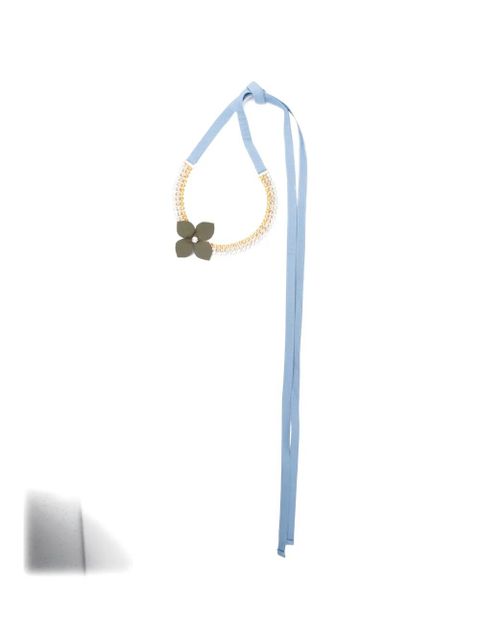 Marni floral-appliqué necklace - Gold - zdjęcie produktu nr 1