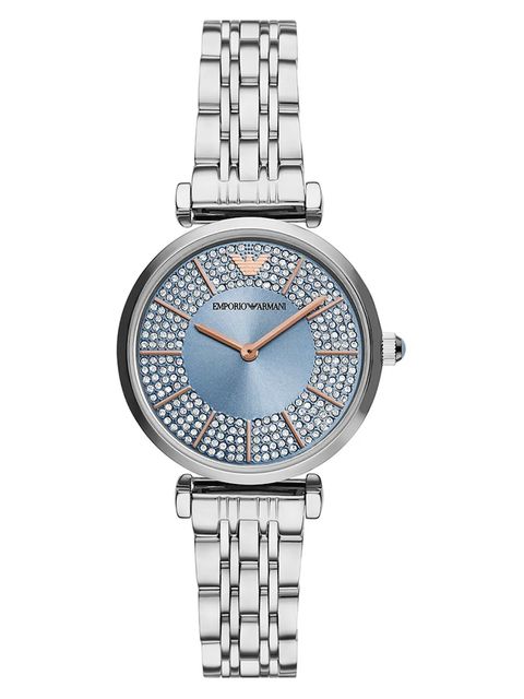 Emporio Armani zegarek Gianni T-Bar damski kolor srebrny AR11594 - zdjęcie produktu nr 1