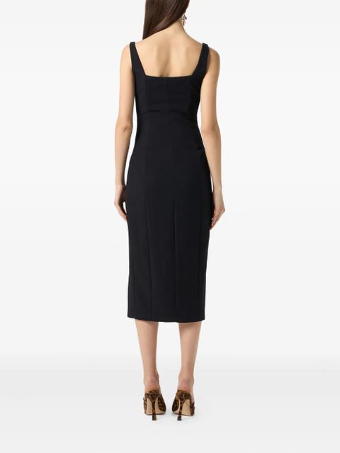 Blumarine cut-out-detail midi dress - Black