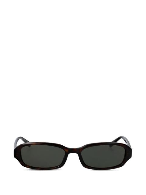 Saint Laurent Eyewear Erin rectangle-frame sunglasses - Brown - zdjęcie produktu nr 1