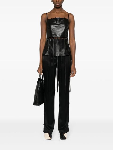 Nanushka Felina straight-leg trousers - Black - zdjęcie produktu nr 2