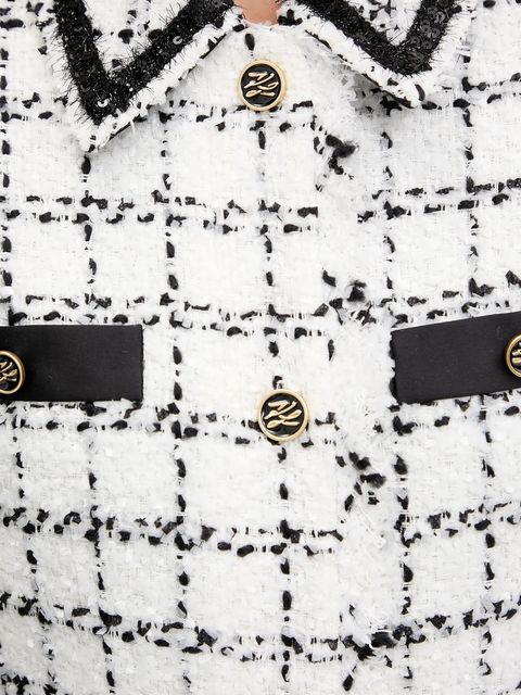 Karl Lagerfeld sukienka z domieszką wełny