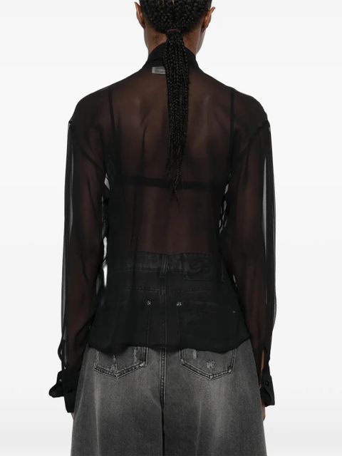 Blumarine tie-neck blouse - Black