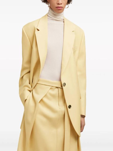 AMI Paris oversize virgin wool blazer - Yellow