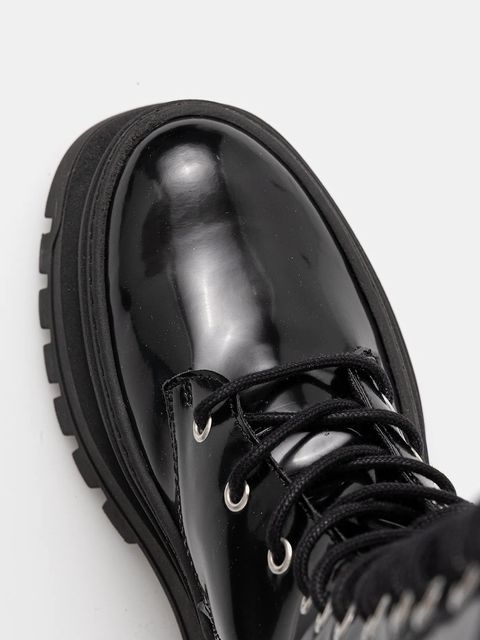 Steve Madden kozaki Carina damskie kolor czarny na platformie 11002682