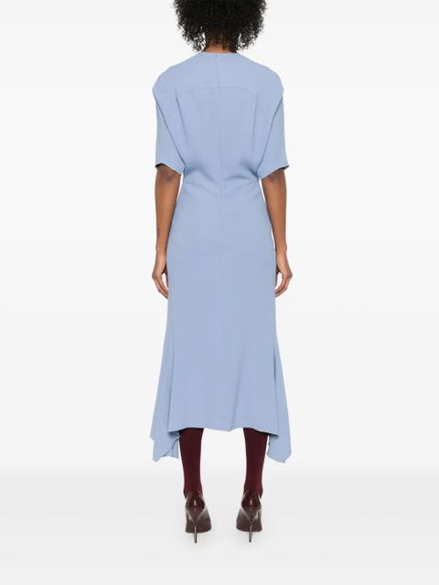 Victoria Beckham Folded midi dress - Blue
