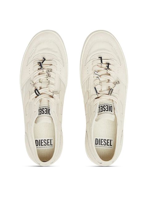 Diesel tenisówki skórzane S-Leroji D-1 Low W kolor beżowy Y03487-P8422-T2003