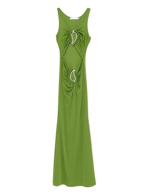 Christopher Esber cut-out ring-detail maxi dress - Green - zdjęcie produktu nr 1