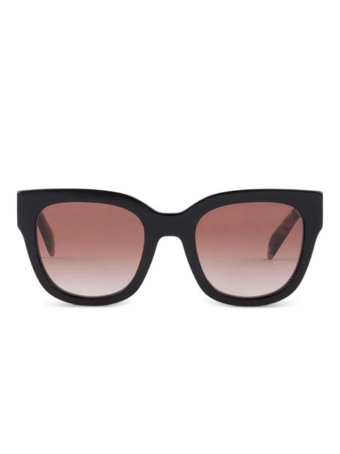 Prada Eyewear logo square-frame sunglasses - Black - zdjęcie produktu nr 1