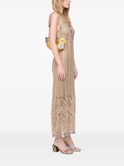 Rabanne crochet midi dress - Neutrals - zdjęcie produktu nr 2