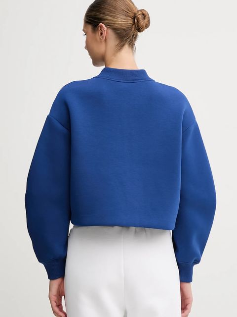 Calvin Klein Jeans bluza damska kolor niebieski z aplikacją LV047C524G