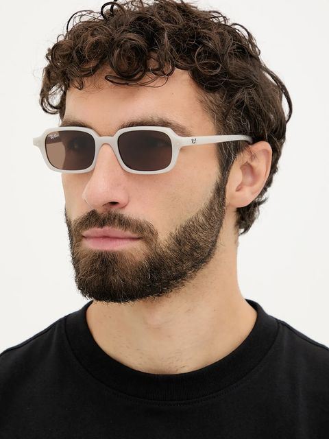 Ray-Ban okulary przeciwsłoneczne kolor beżowy 0RB4455