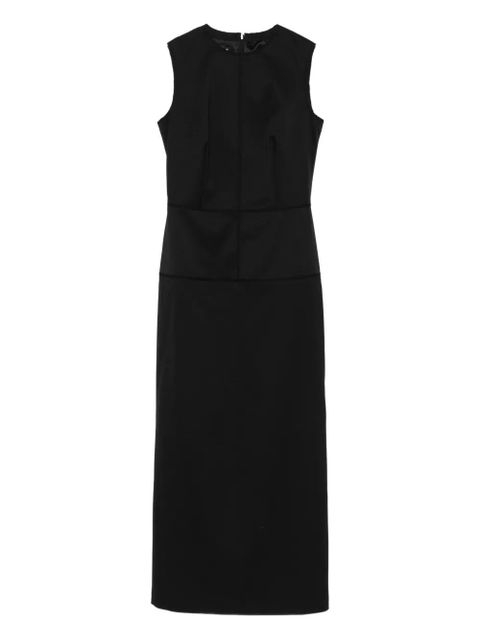 MM6 Maison Margiela sleeveless seam-detailing midi day dress - Black - zdjęcie produktu nr 1