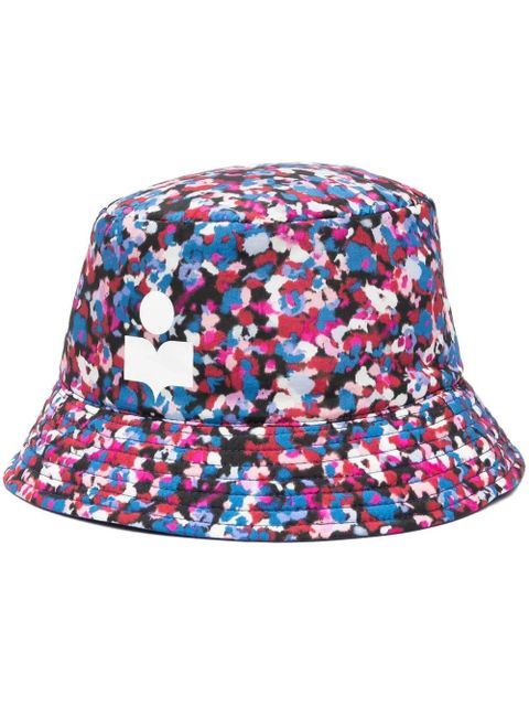 ISABEL MARANT all-over graphic-print bucket hat - Blue - zdjęcie produktu nr 1