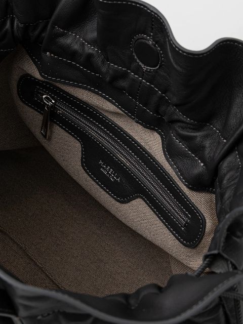 Marella torebka skórzana kolor szary 2523519047200