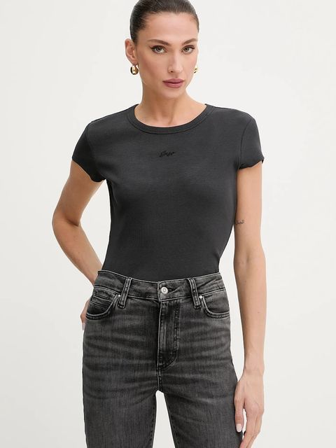 BOSS Orange t-shirt damski kolor czarny odkryte plecy 50536871 - zdjęcie produktu nr 1