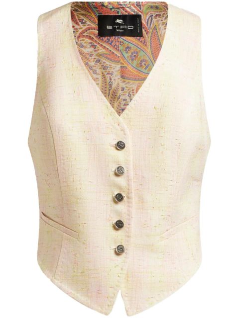 ETRO slub waistcoat - Neutrals - zdjęcie produktu nr 1