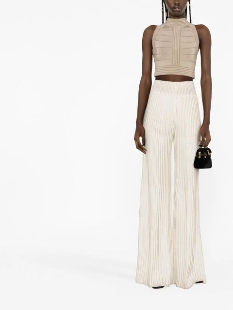 Balmain seam detailed crop top - Neutrals - zdjęcie produktu nr 2