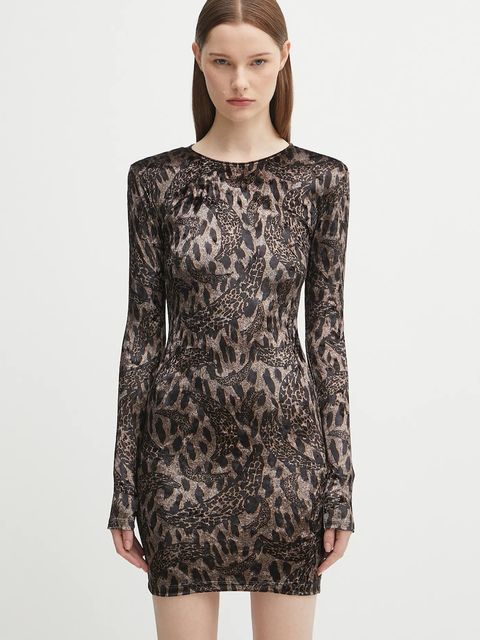 Fiorucci sukienka welurowa Banimalier Print Velour Padded Mini - zdjęcie produktu nr 1