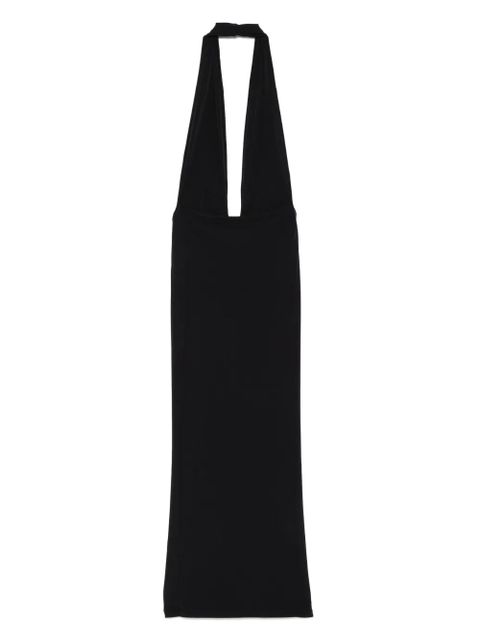 Christopher Esber orbit-detail halterneck maxi dress - Black - zdjęcie produktu nr 2
