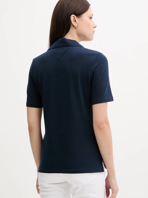 Tommy Hilfiger polo damski kolor granatowy WW0WW45807