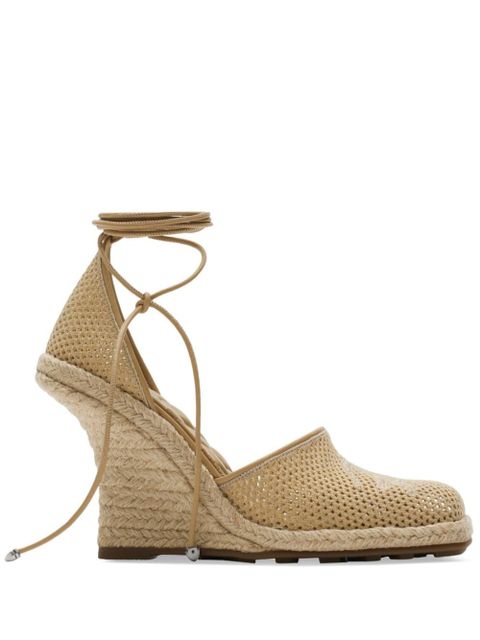 Burberry mesh plunge espadrilles - Neutrals - zdjęcie produktu nr 1