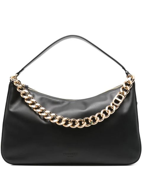 TWINSET Liliane chain-embellished shoulder bag - Black - zdjęcie produktu nr 1