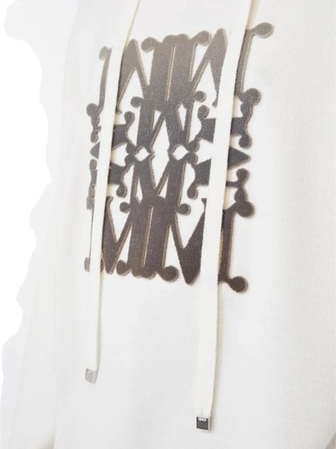 Max Mara logo-embellishment hoodie - Neutrals