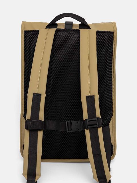 Rains plecak Rolltop Rucksack W3 kolor zielony duży gładki 13320-44