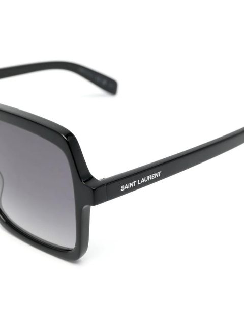 Saint Laurent Eyewear oversize-frame sunglasses - Black