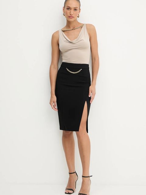 Marciano by Guess spódnica ELLA kolor czarny midi ołówkowa 5YGD07 7357A