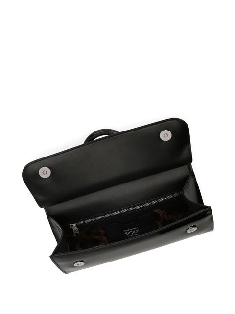 Dolce & Gabbana KIM DOLCE&GABBANA Sicily leather top-handle bag - Black