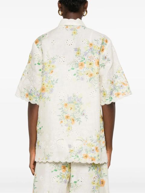 ALEMAIS floral-print shirt - Neutrals