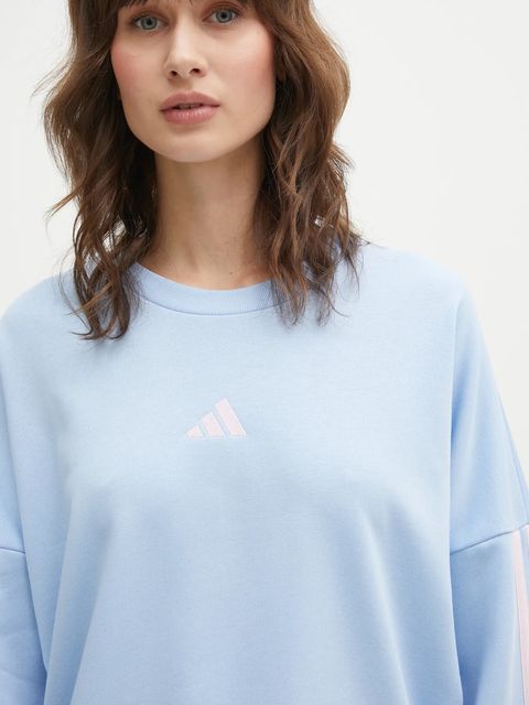 adidas bluza damska kolor niebieski gładka KD4786