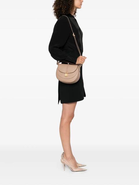 DeMellier lock-accent saddle bag - Neutrals