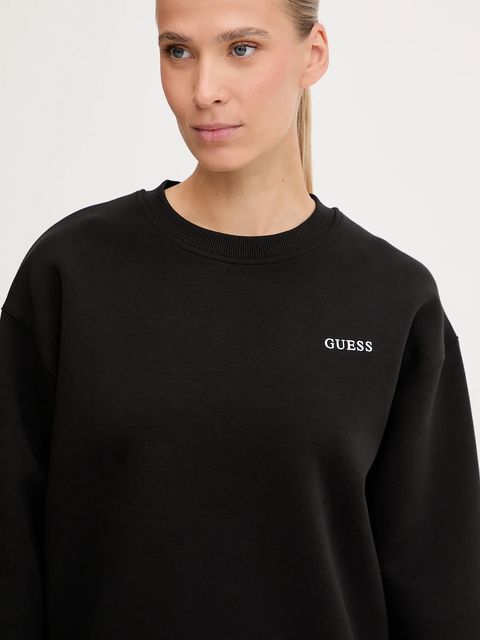 Guess bluza AURELIA damska kolor czarny gładka V5BQ05 K1971