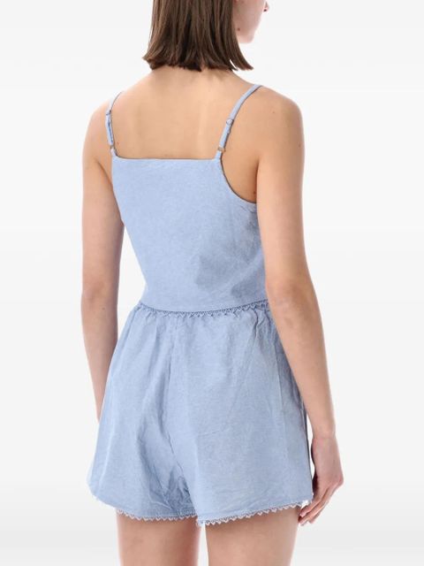 American Vintage lace-trim Feoly top - Blue - zdjęcie produktu nr 2