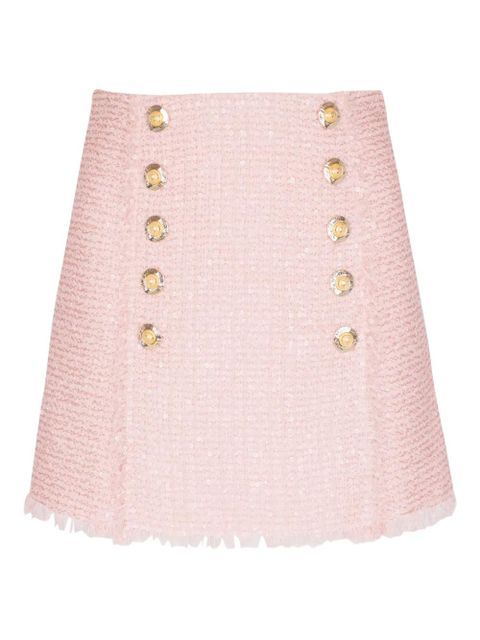 Balmain sequinned tweed skirt - Pink - zdjęcie produktu nr 1