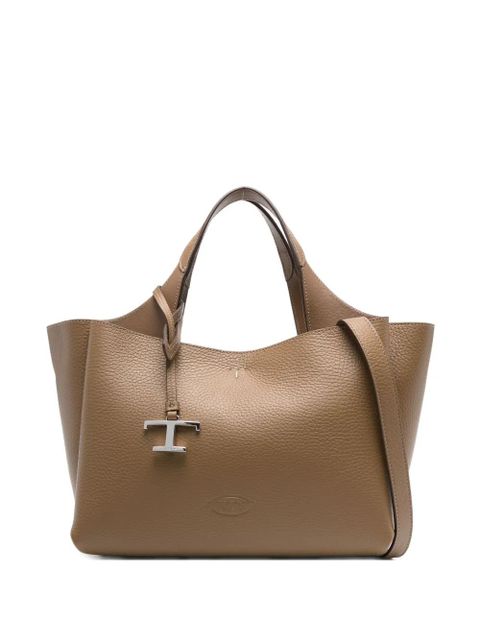 Tod's leather T-detail tote bag - Green - zdjęcie produktu nr 1