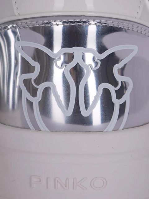 PINKO metallic-detail sneakers - White